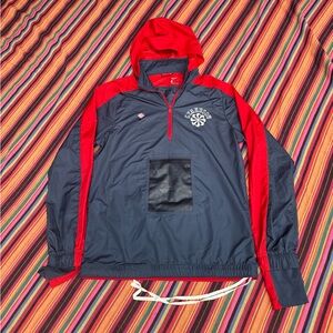 Nike x Gyakusou Undercover NRG Logo-Print Shell Half-Zip Hooded Jacket size M